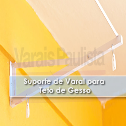 Acessórios – Suporte de varais para teto de Gesso – Varais Paulista