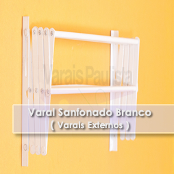 Varal Externo | Varal Sanfonado Branco – Varais Paulista