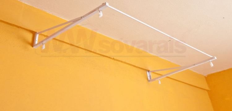 suporte de varal para teto gesso 2 varais paulista | Acessórios de Varais da varaispaulista